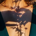 black and white shadow of man and woman